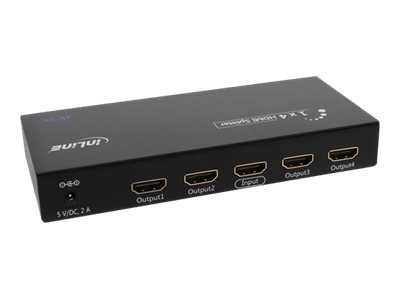 Inline HDMI Splitter/Verteiler, 4-fach, 4Kx2K kompatibel