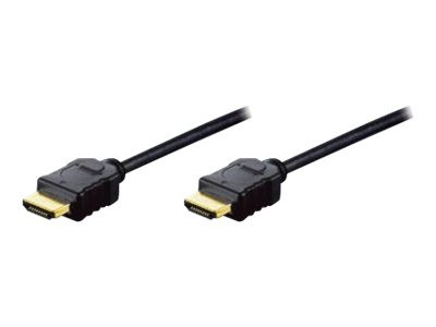 Digitus HDMI High Speed Kabel mit Ethernet, Typ A (schwarz,