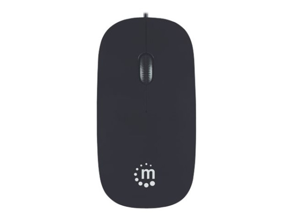 Maus Manhattan Slim optisch USB 1000dpi schwarz