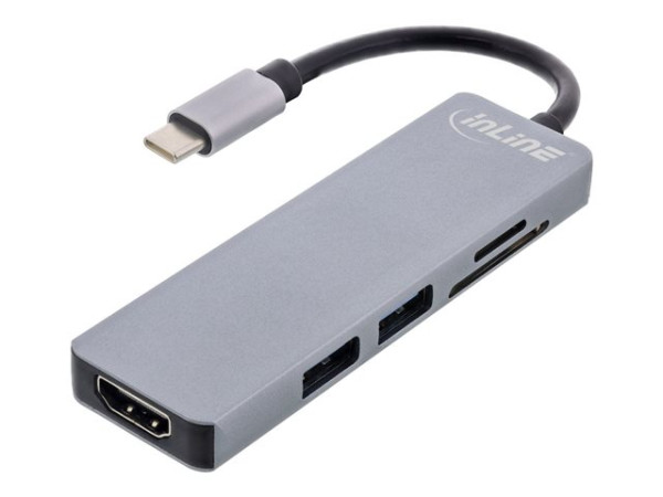 InLine USB-C Multifunktions-Hub 2xUSB-A,HDMI 4K/30Hz,Cardre.