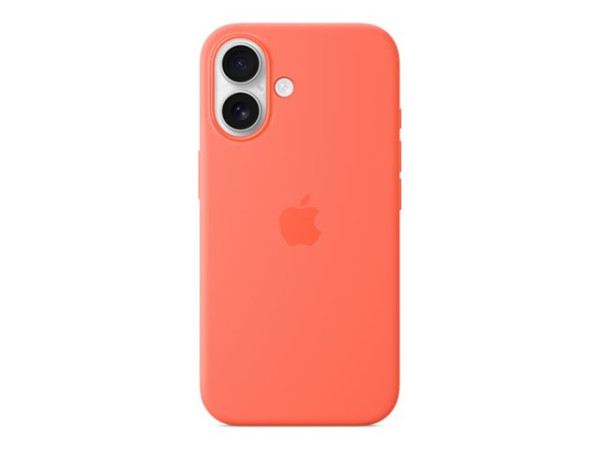 Apple Silikon Case mit MagSafe (orange, iPhone 16)