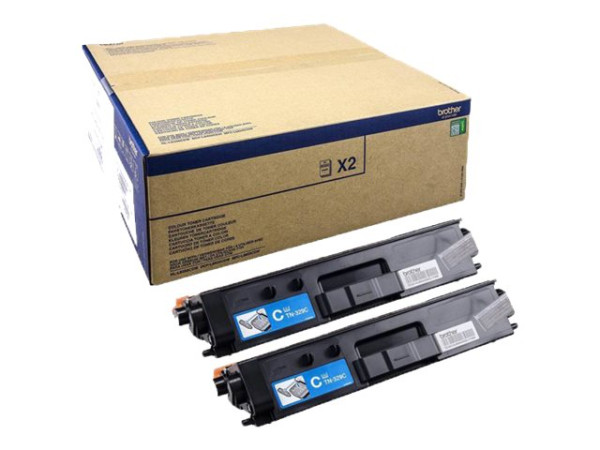 Brother Toner cyan TN-329CYTWIN Doppelpack Toner Cyan ca.