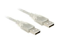 Delock Kabel USB2.0 A->A St/St transparent