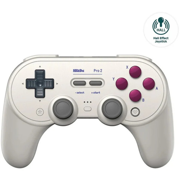 8BitDo Pro 2 (hellgrau, Hall Effect Joysticks, G Classic)