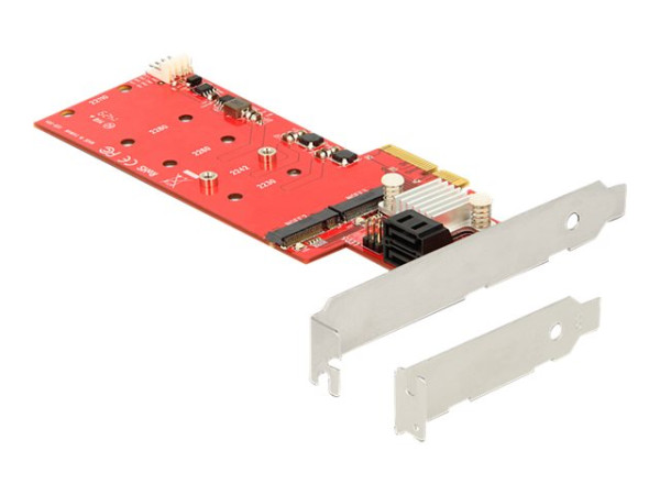 DeLOCK PCIe 2x M.2 NGFF+ 2x SATA Raid