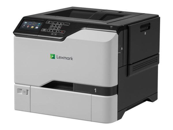 Lexmark CS720de, Farblaserdrucker grau/schwarz, USB/LAN