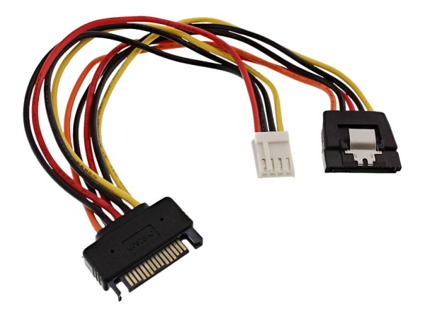 InLine® SATA Stromadapterkabel, SATA Buchse an SATA Stecker