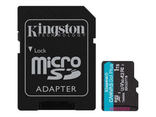 Kingston Canvas Go! Plus 1 TB microSDXC (schwarz, UHS-I U3,