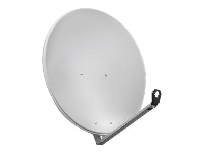 Goobay SAT Spiegel 80er hellgrau, ALU 80 cm Alu-Satellitensp