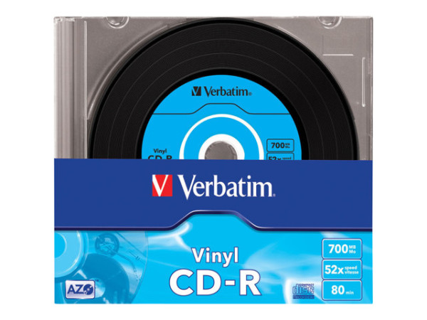 CD-R Verbatim 700MB 10pcs Pack 52x SlimCase vinyl retail