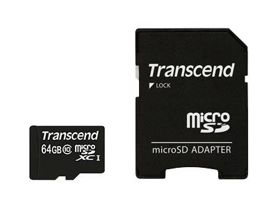 Transcend 64 GB microSDXC, Speicherkarte Class 10 64 GB