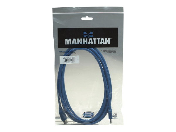 USB-Verl?ngerung Manhattan USB 3.0 A -> A St/Bu 3.0m blau