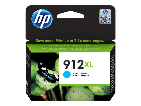 HP Nr.912XL Tinte CY 3YL81AE Tinte Cyan 9.9