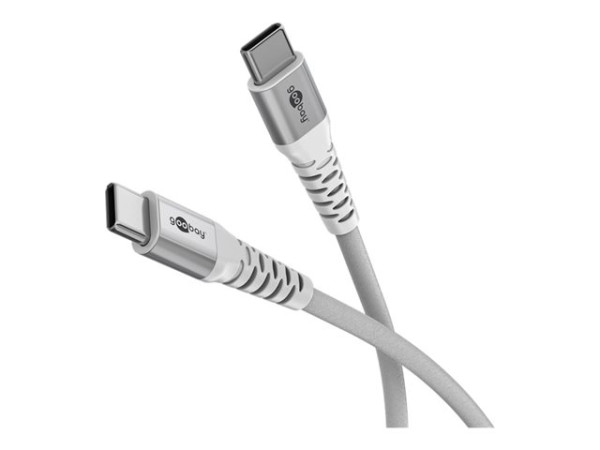 Goobay Supersoftes USB 2.0 Textilkabel, USB-C Stecker >