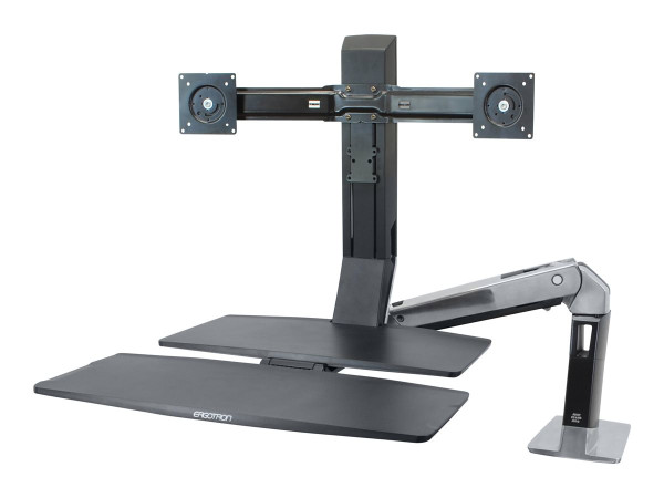 Ergotron WorkFit-A Dual m, Arbeitsfläche Monitor,