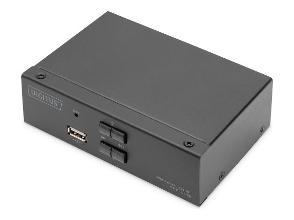 Digitus KVM Switch DisplayPort 2x1 (schwarz)