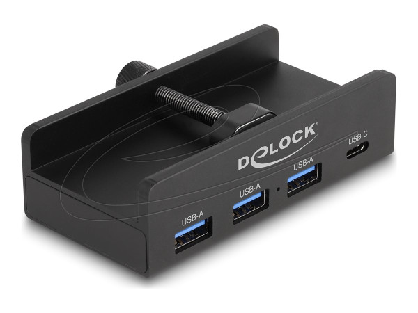 DeLOCK Externer USB 5 Gbps 4 Port Hub 3 x USB Typ-A und 1 x