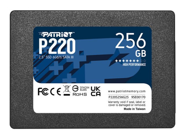 Patriot SSD 256GB 550/490 P220 SA3 PAT