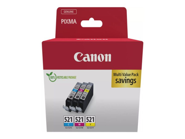 Canon Tinte Multipack CLI-521 (Blister-Verpackung mit