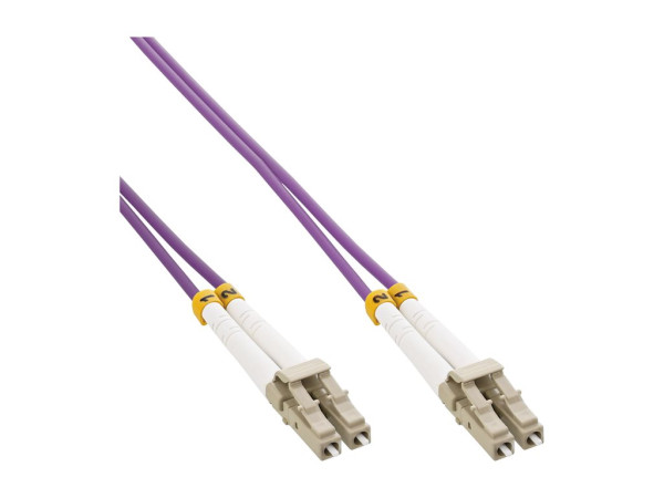 InLine® LWL Duplex Kabel, LC/LC 50/125Ám, OM4, 20m