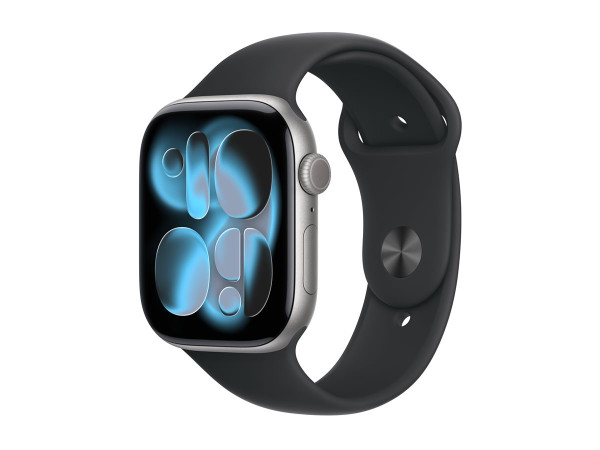 Apple Watch Series 11 (grau, Aluminium, 46 mm, Sportarmband