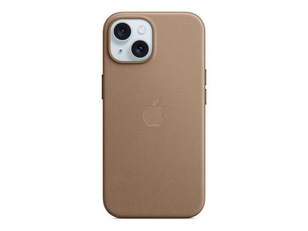 Apple Feingewebe Case mit MagSafe (taupe, iPhone 15)