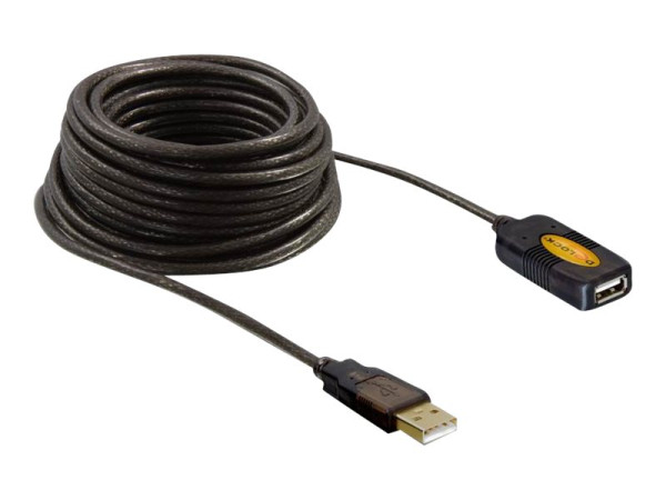 Kabel USB St."A"=>Bu."A" 5,0m Repeaterkabel, 500mA, Delock