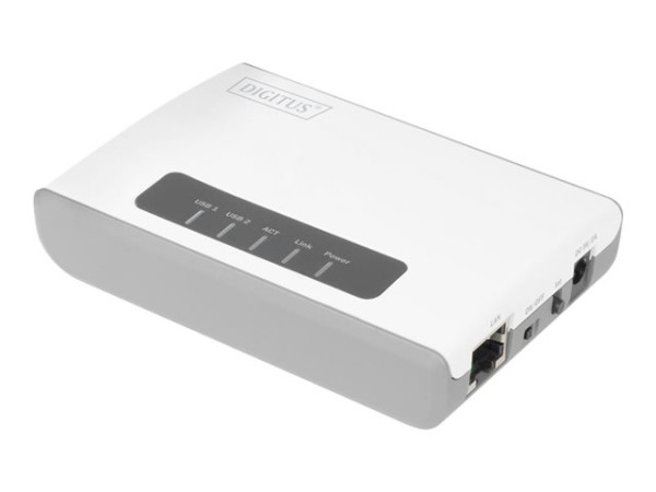 Digitus 2P USB 2.0 Wireless Network Server, 300 Mbp