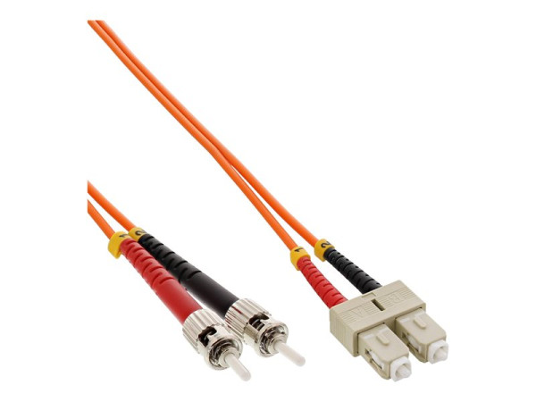 InLine® LWL Duplex Kabel, ST/SC, 50/125Ám, 1m