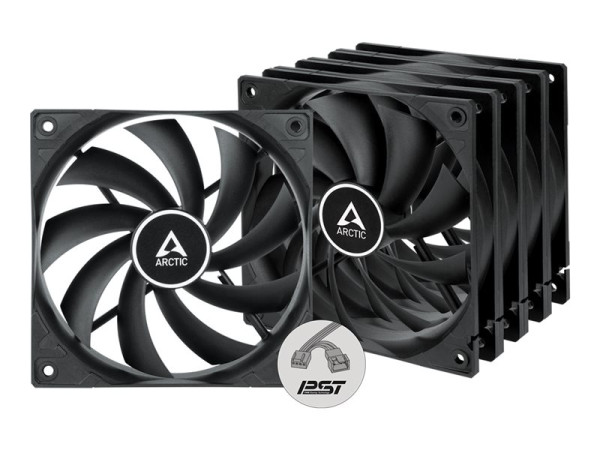 Arctic P12 Silent 5er 120x120x25 bk
