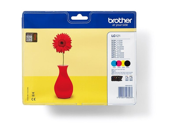 Patrone Brother LC-121VALBPDR Multipack (cy, mg, ye, sw)