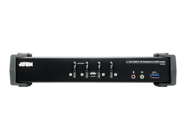 Aten ATEN CS1924 4P USB3.1 4K DP Switch schwarz