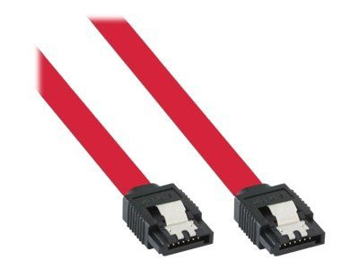 InLine® SATA 6Gb/s Kabel, mit Lasche, 1m