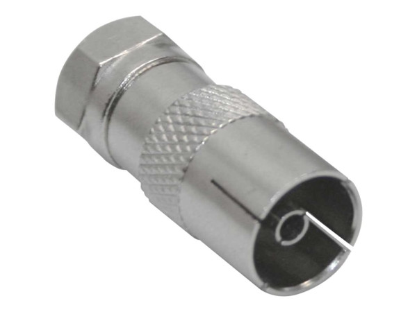 InLineÂ® Adapter F-Stecker (SAT) auf IEC-Buchse (Antenne)