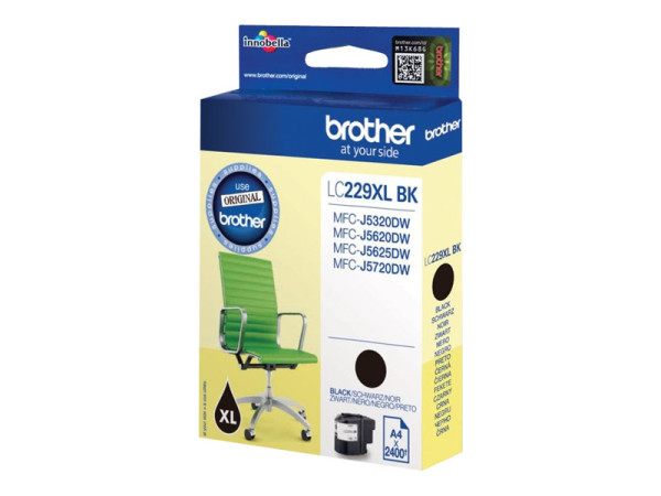 Brother Tinte BK LC-229XLBK schwarz 2400Seiten