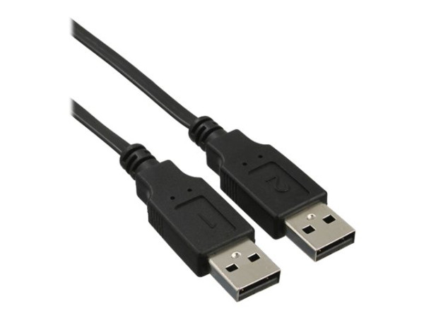 InLine® USB KM-Umschalter, 2 PCs, für Tastatur, Maus, mit