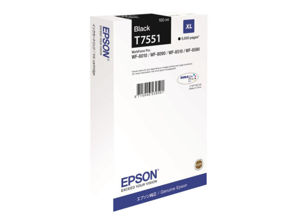 Epson Tinte BK XL C13T755140