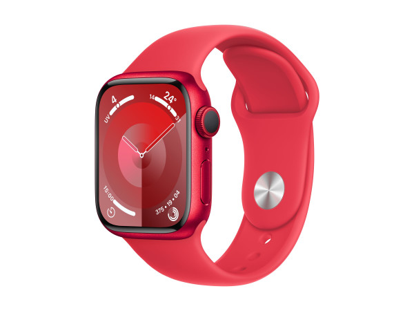 Apple Watch Series 9 (rot/rot, Aluminium, 41 mm,