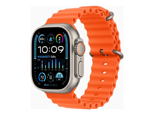 Apple Watch Ultra 2 (orange, 49 mm, Ocean Armband,