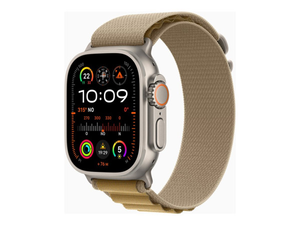 Apple Watch Ultra 2 (grau, 49 mm, Alpine Loop Mandel,