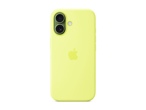 Apple Silikon Case mit MagSafe (neon-gelb, iPhone 17)
