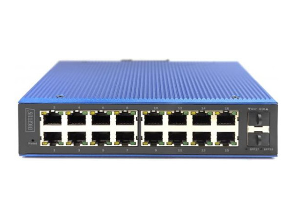 Digitus Industrieller 16+2-Port L2 managed Gigabit Ethernet