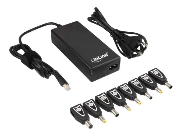 Inline Universal Netzteil für Notebooks, 90W, USB, 100-240V