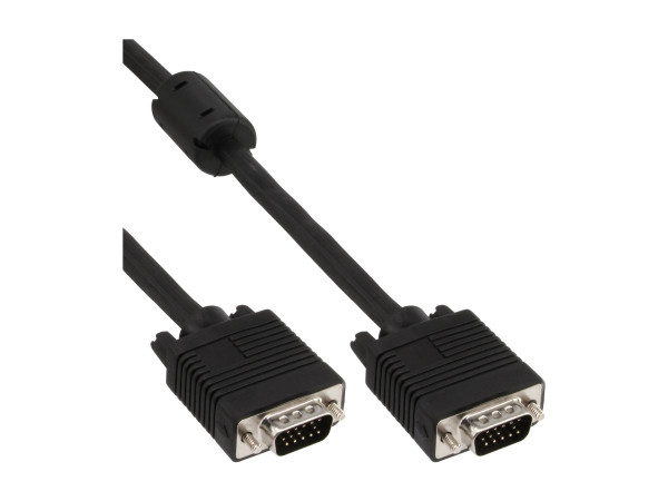 InLine® S-VGA Kabel, 15pol HD Stecker / Stecker, schwarz, 7m