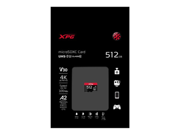 ADATA microSD 512GB XPG Game UHS-I U3 | ohne Adapter