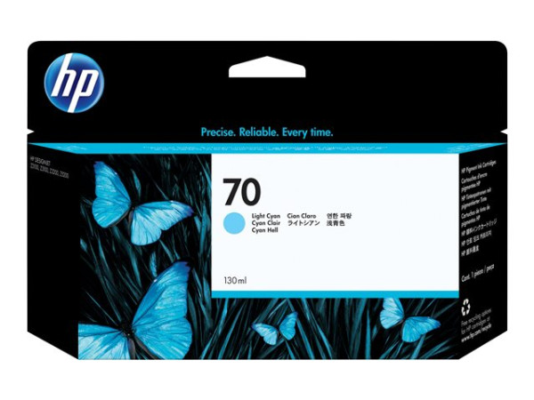 HP C9390A|70 Tintenpatrone cyan hell, Inhalt 130 ml für HP