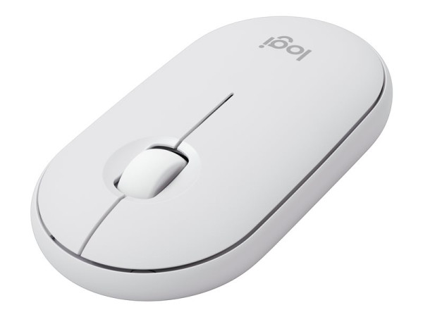 Logitech Pebble Mouse 2 M350s (weiß, Bluetooth, für