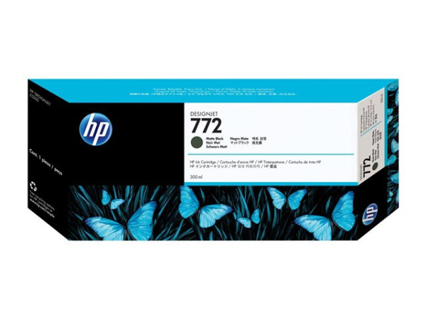 HP CN635A|772 Tintenpatrone schwarz matt, Inhalt 300 ml für
