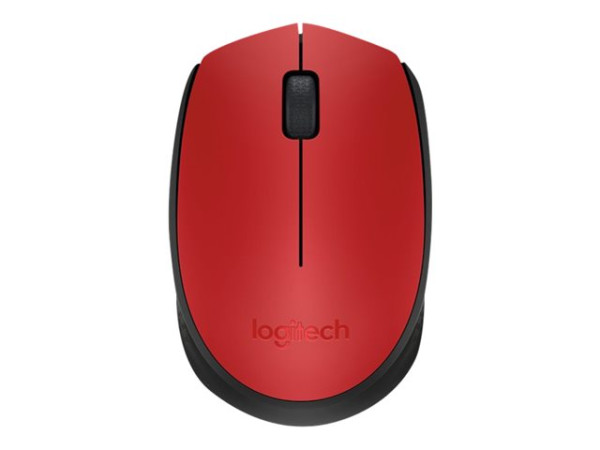 Logitech M171 Wireless, Maus rot USB-Empfänger 3 Tasten