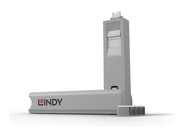 Lindy Lin USB-C Port Schloss wh weiß